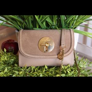 SEE BY CHLOÉ Beige Mini Leather Suede Bag